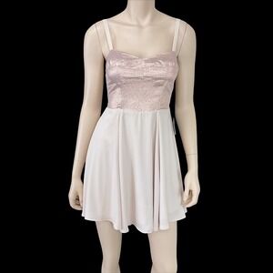 Express Dress Women Size 0 Pink Ballerina Skater Mini Y2K Dance NWT